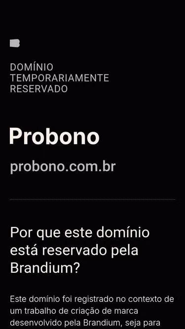 Screenshot of probono.com.br