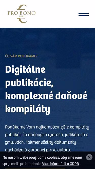 Screenshot of probono.company