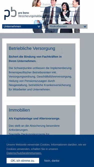 Screenshot of probono.de