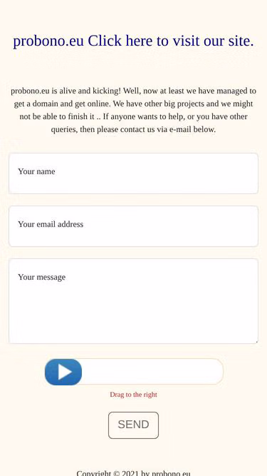 Screenshot of probono.eu