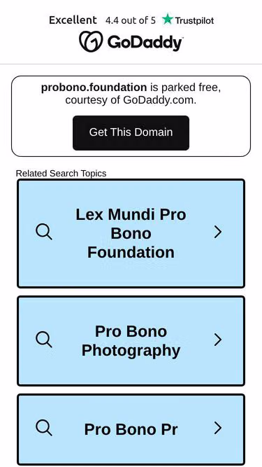 Screenshot of probono.foundation