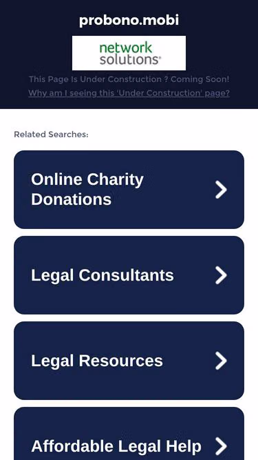 Screenshot of probono.mobi