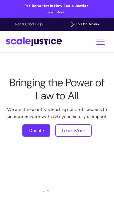 Screenshot of probono.net