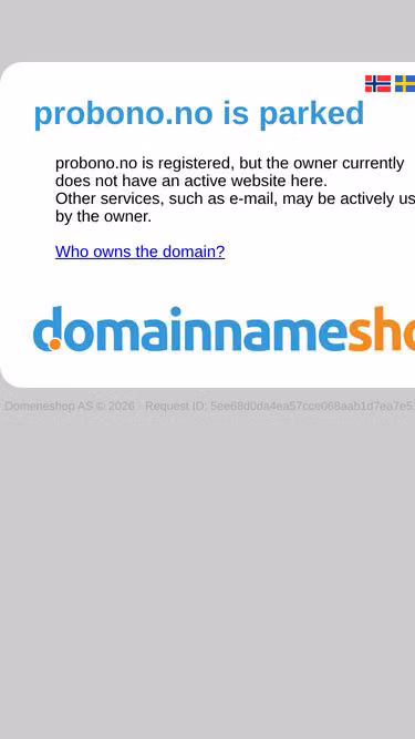 Screenshot of probono.no