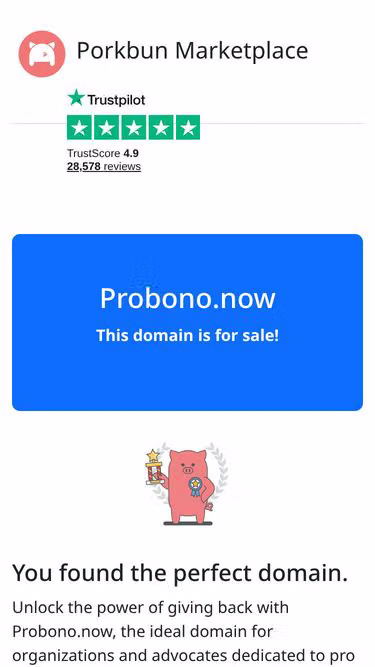 Screenshot of probono.now