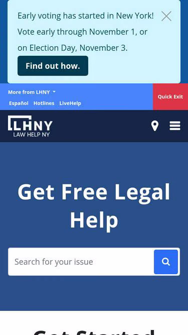Screenshot of probono.nyc