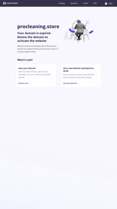 Screenshot of procleaning.store