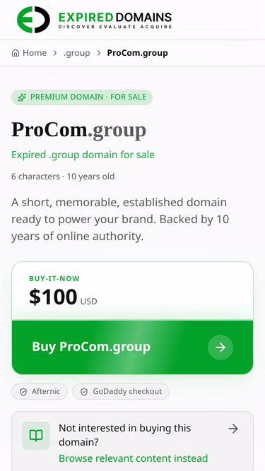 Screenshot of procom.group