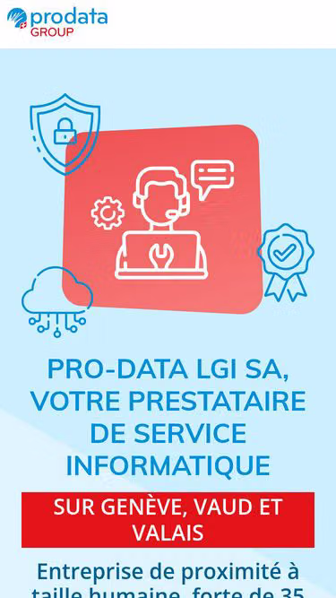 Screenshot of prodata.ch