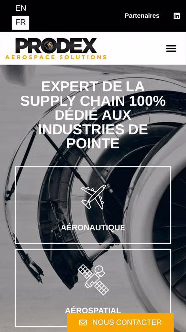 Screenshot of prodex.fr