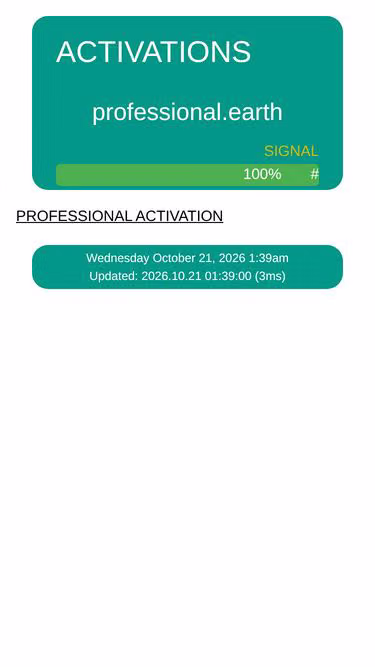 Screenshot of professional.earth