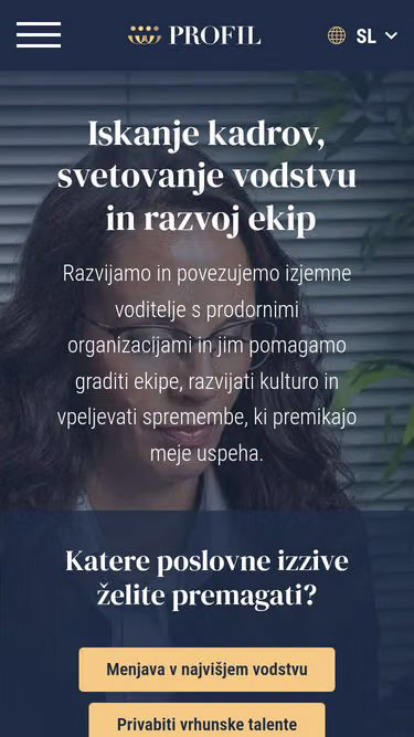 Screenshot of profil.si