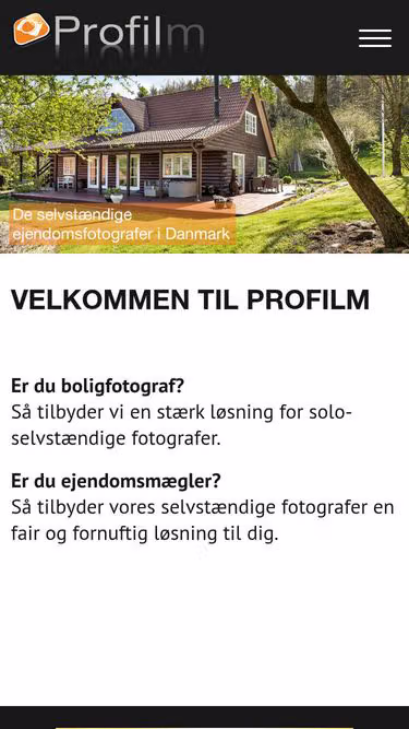 Screenshot of profilm.dk