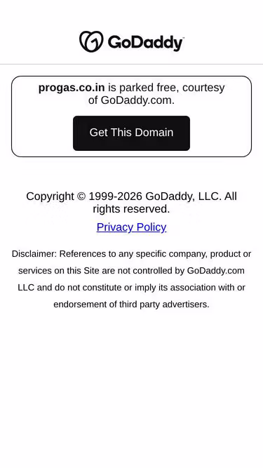 Screenshot of progas.co.in