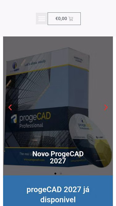 Screenshot of progecad.pt