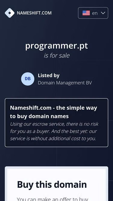 Screenshot of programmer.pt