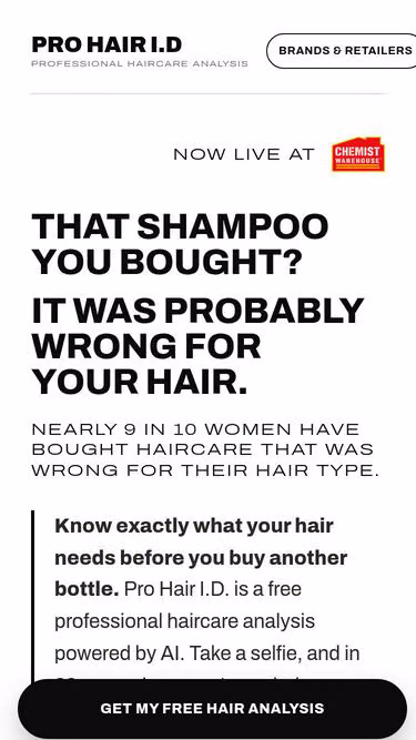 Screenshot of prohair.id