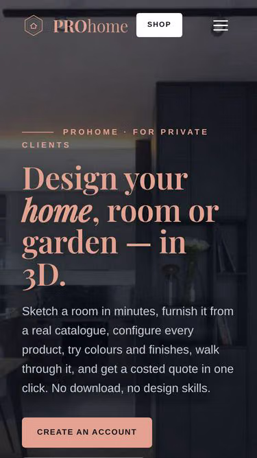 Screenshot of prohome.online