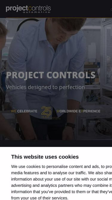 Screenshot of projectcontrols.cz