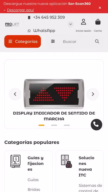 Screenshot of prolift.es