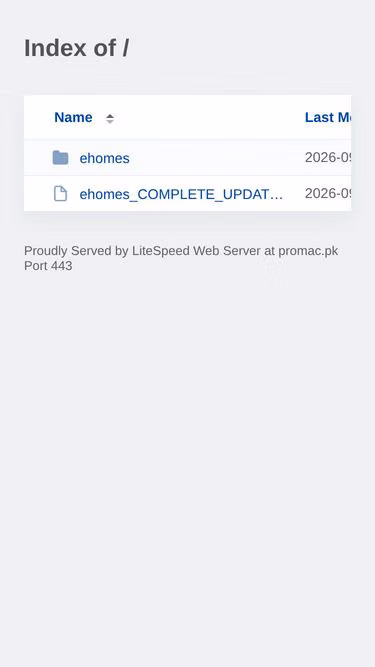Screenshot of promac.pk