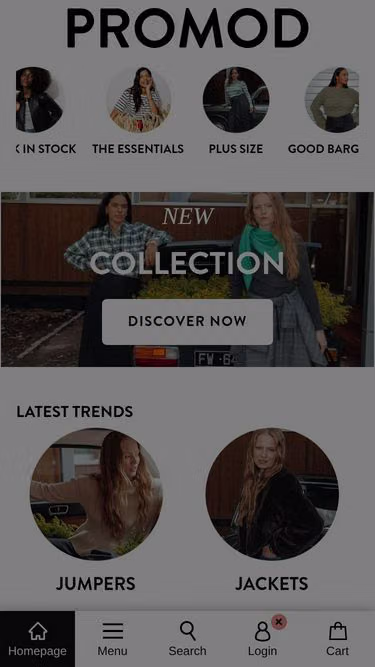 Screenshot of promod.com.mu