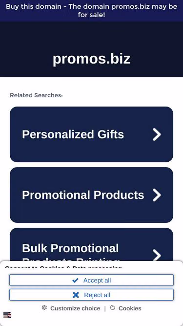 Screenshot of promos.biz