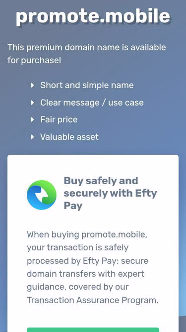 Screenshot of promote.mobile