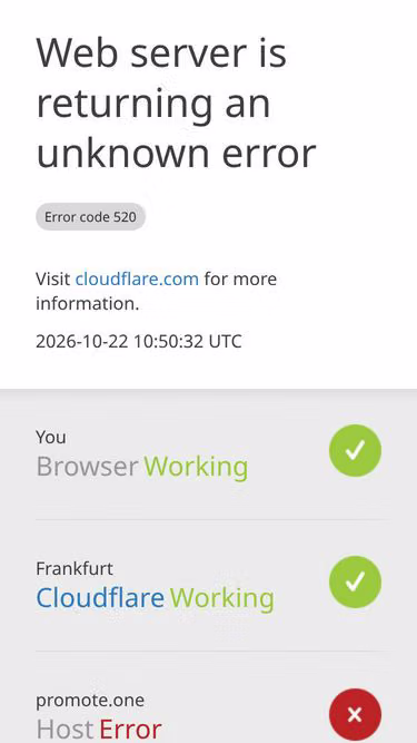 Screenshot of promote.one