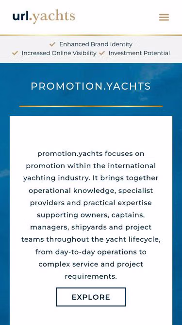 Screenshot of promote.yachts