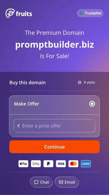 Screenshot of promptbuilder.biz