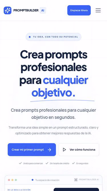Screenshot of promptbuilder.lat