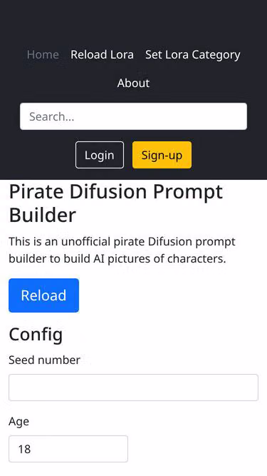 Screenshot of promptbuilder.top