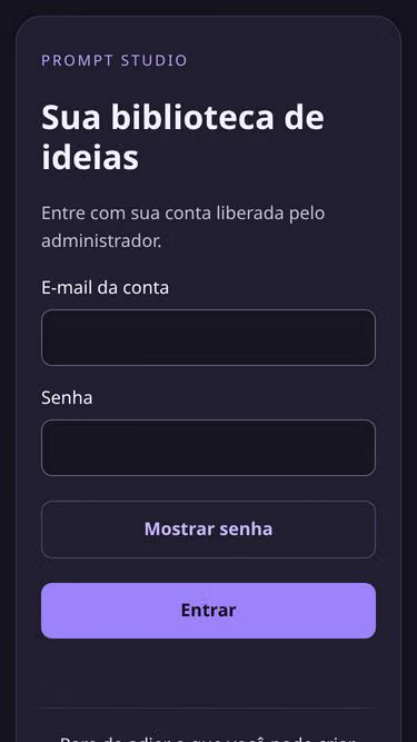Screenshot of promptstudio.app.br