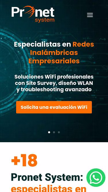 Screenshot of pronet.pe