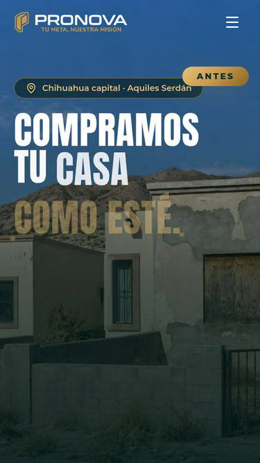 Screenshot of pronova.com.mx