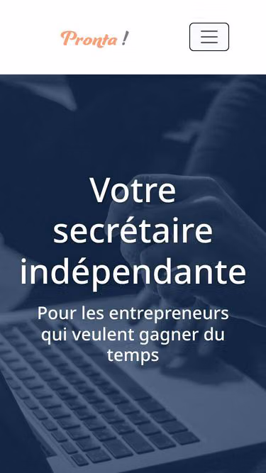 Screenshot of pronta.fr