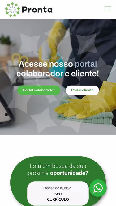 Screenshot of pronta.srv.br