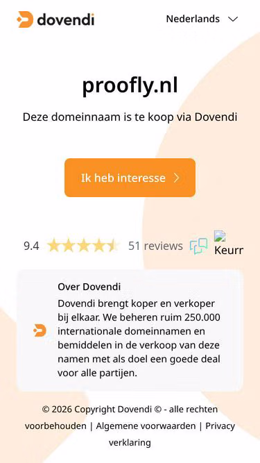 Screenshot of proofly.nl