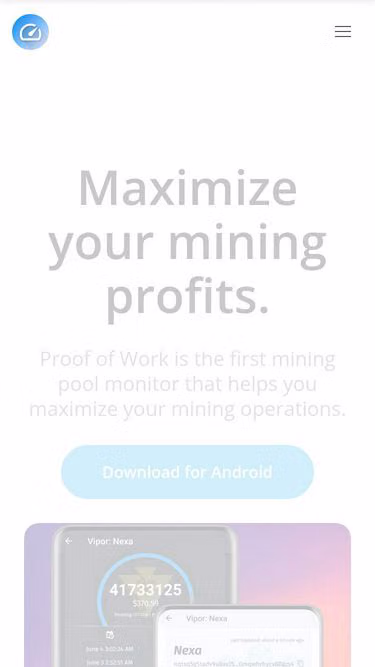 Screenshot of proofofwork.app