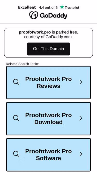 Screenshot of proofofwork.pro