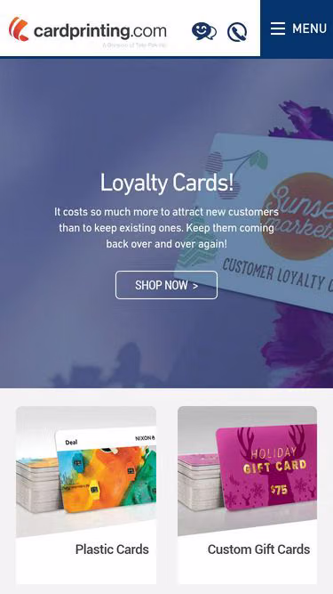 Screenshot of prop.cards