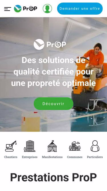 Screenshot of prop.ch