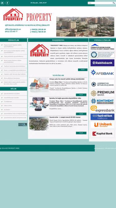 Screenshot of property.az