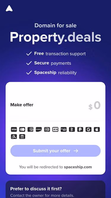 Screenshot of property.deals