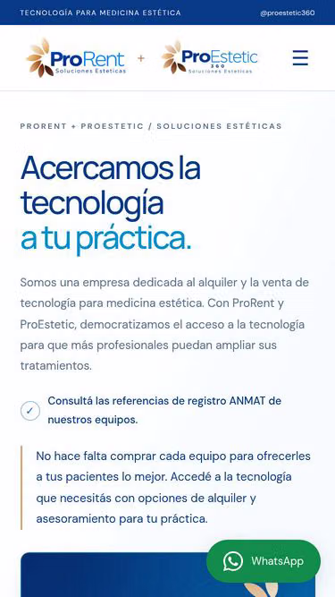 Screenshot of prorent.com.ar