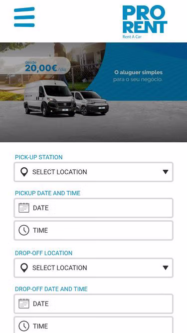 Screenshot of prorent.pt