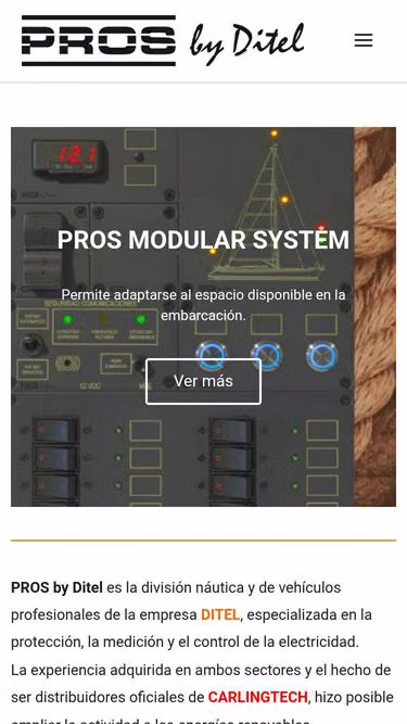 Screenshot of pros.es