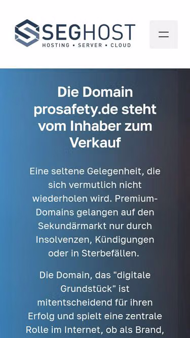 Screenshot of prosafety.de