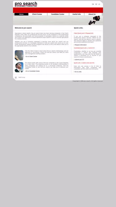 Screenshot of prosearch.cz